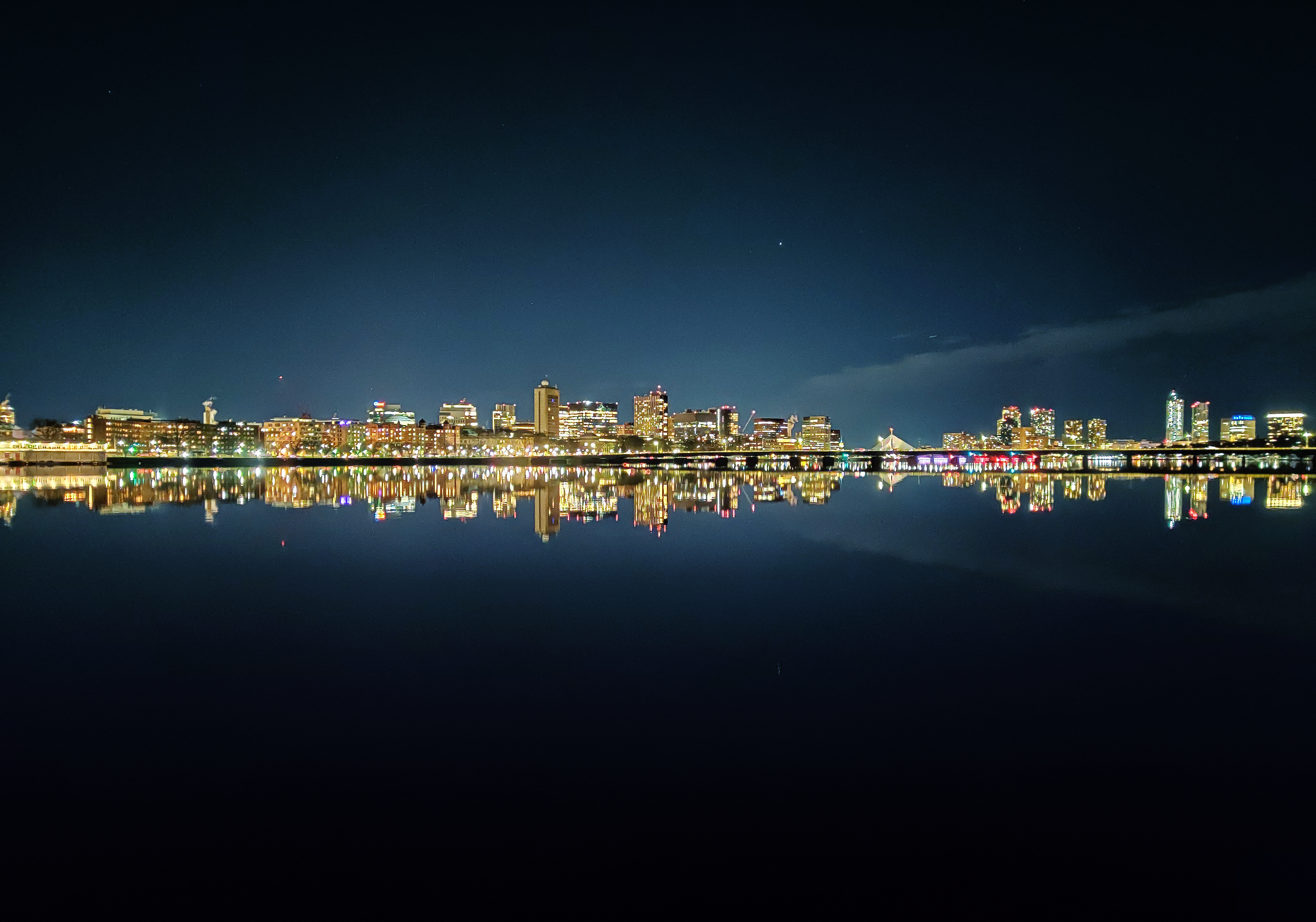 Esplanade Skyline Reflection Edit
